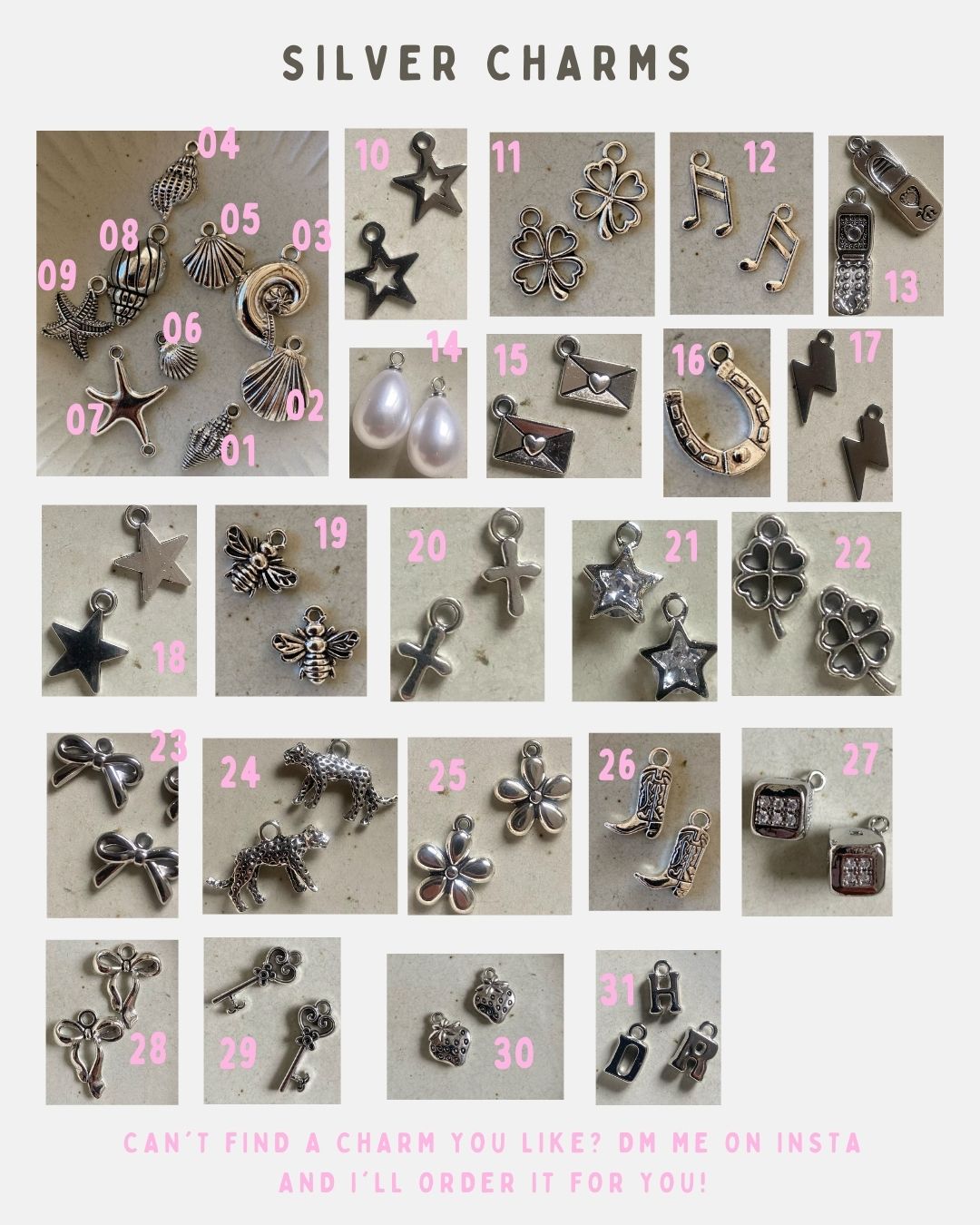 silver charms
