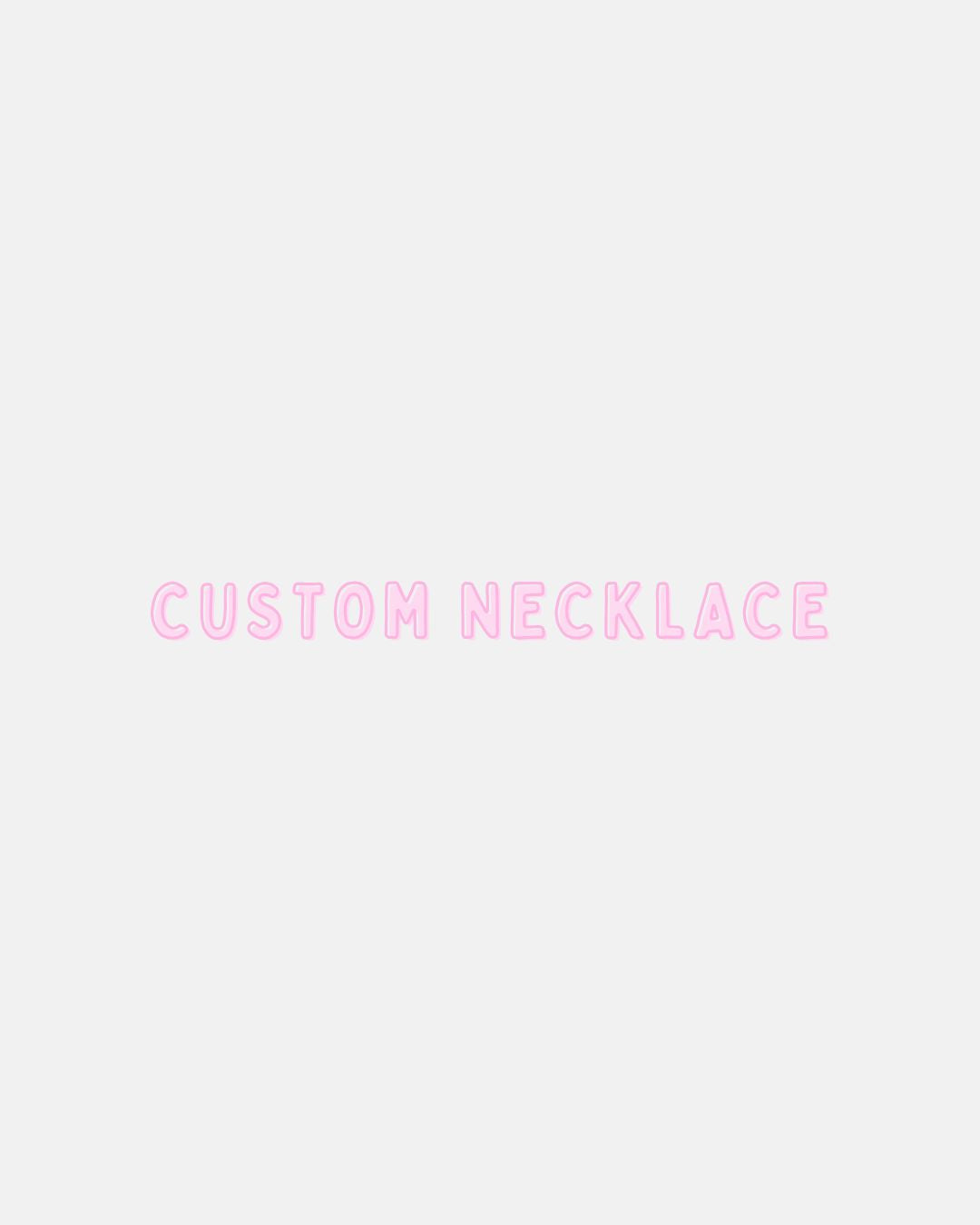 custom charm necklace