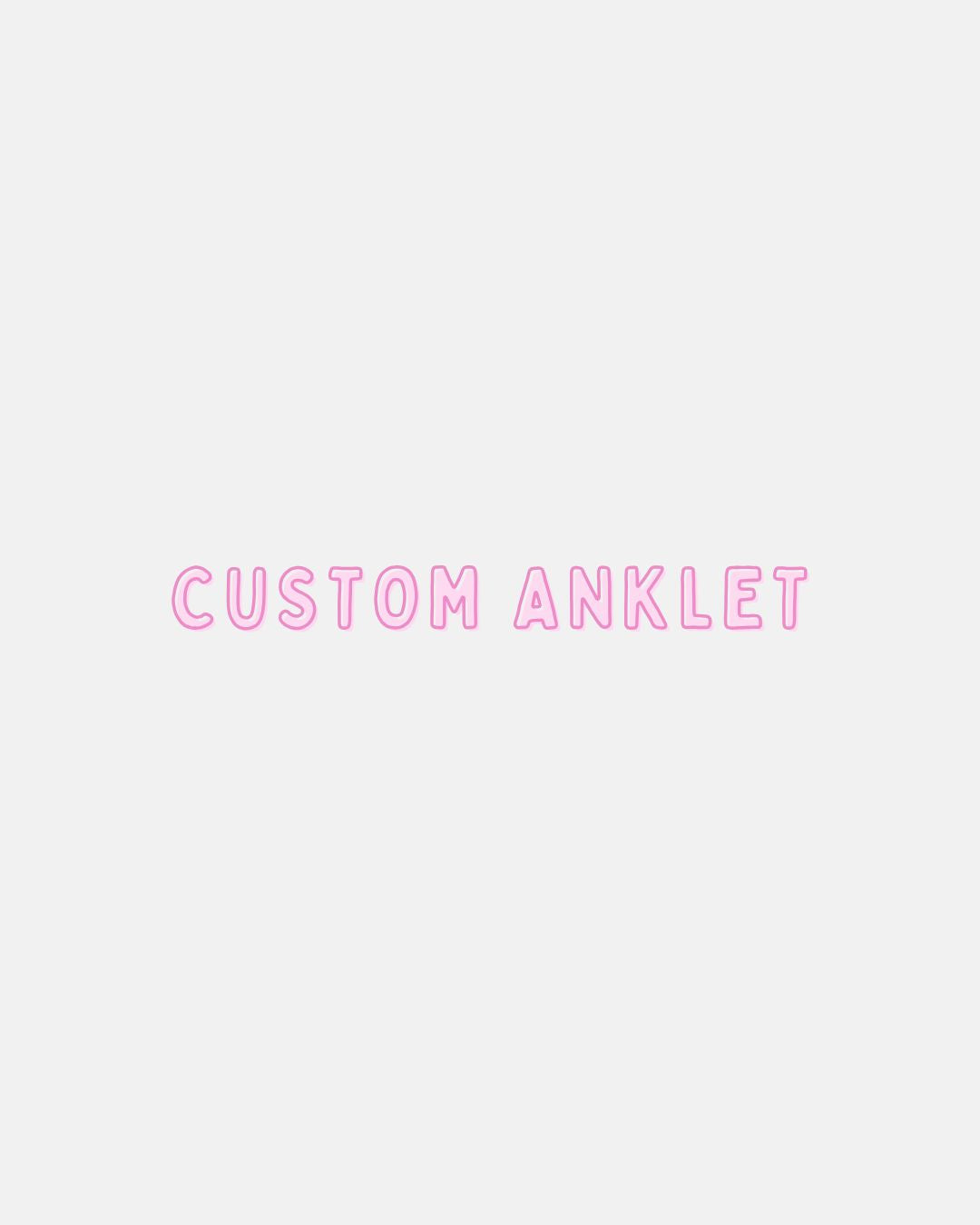 custom charm anklet