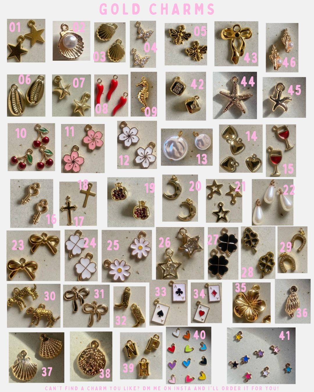 gold charms