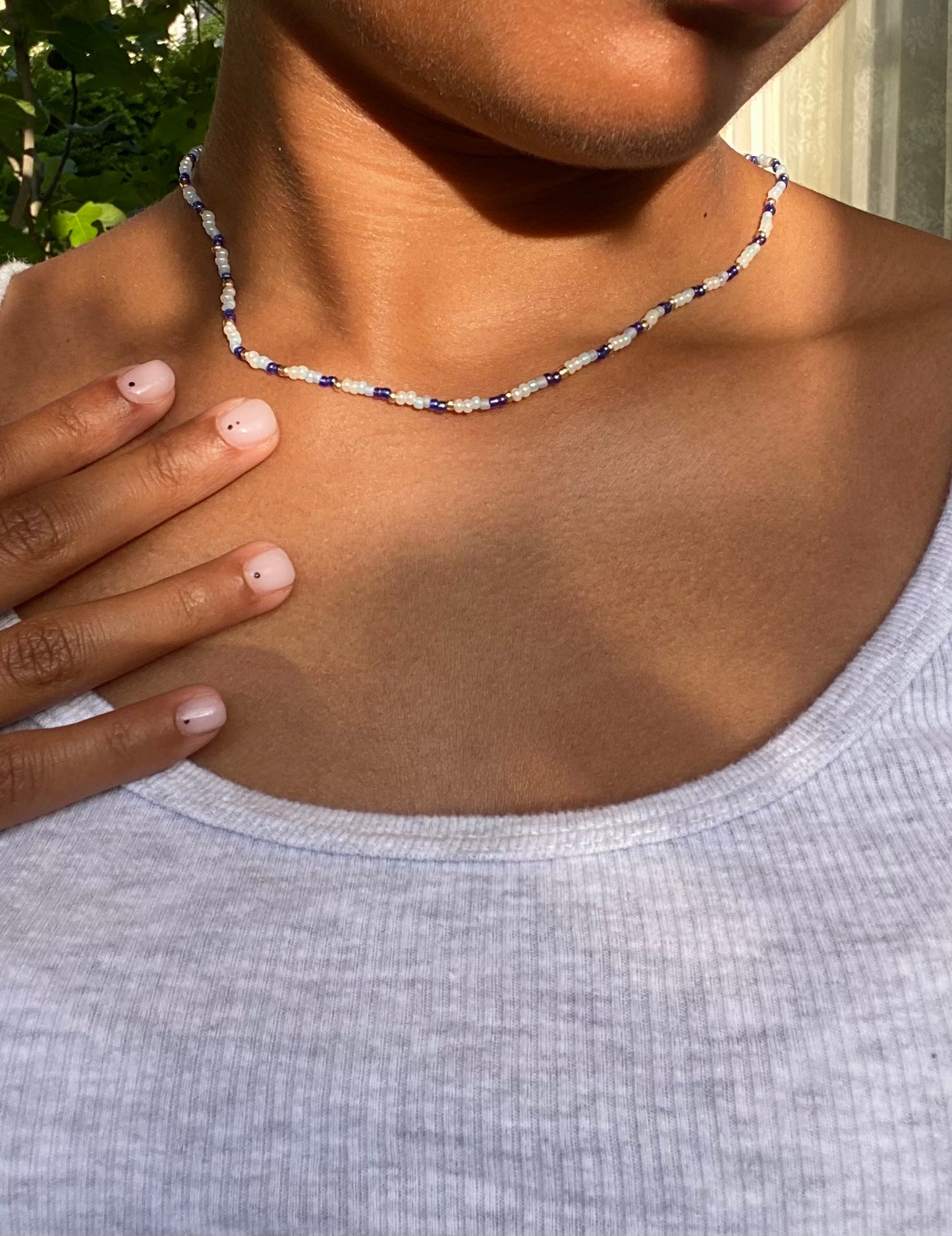 aqua necklace