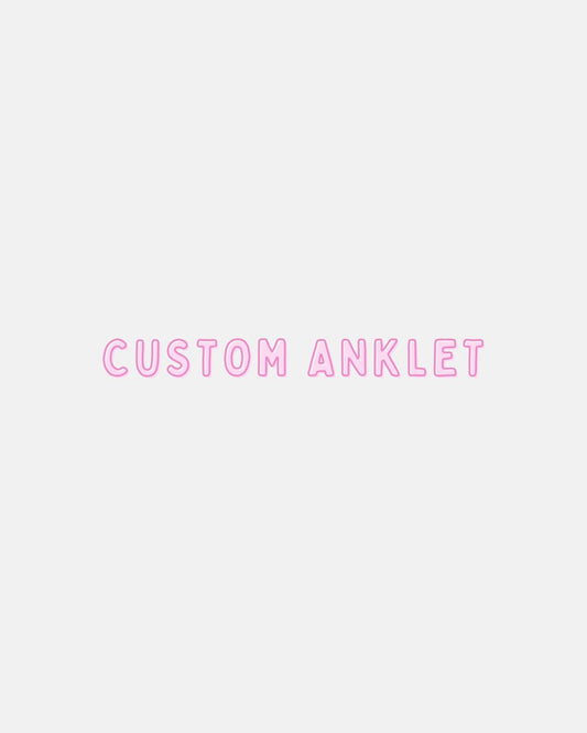 custom charm anklet