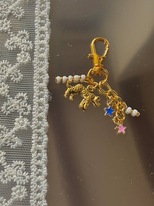 gold leo keychain