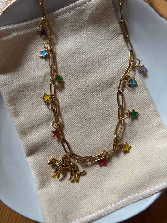 funky leo necklace