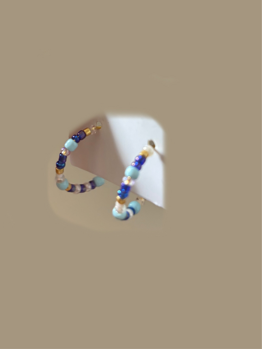 aqua earrings