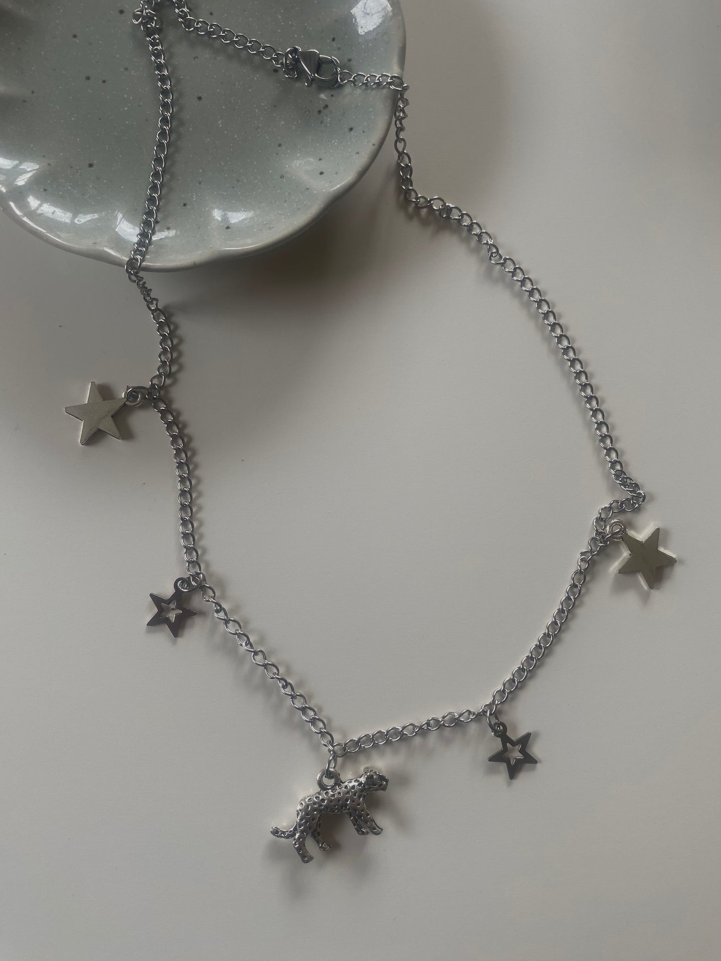 shiny leo necklace